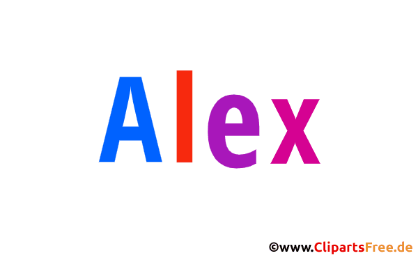 Alex Bild mit Namen -  Bilder mit Baby Vornamen