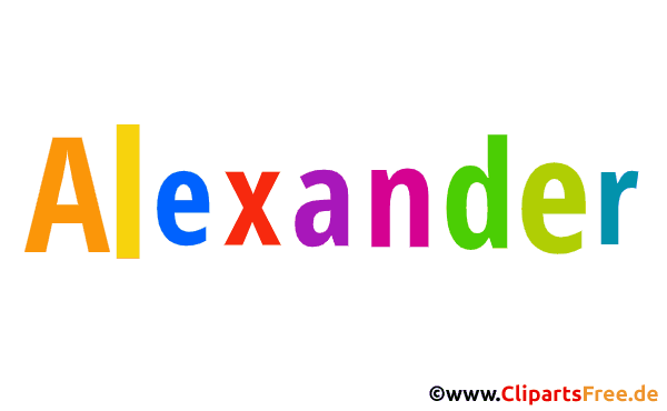 Alexander Bild mit Namen - Kindernamen Gif Bilder