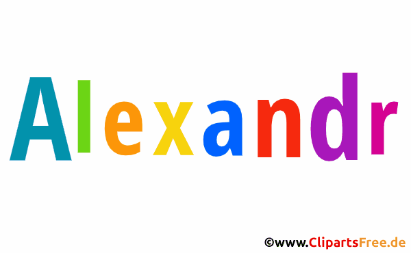 Alexandr Vorname für Jungen - Baby Vornamen als Bilder