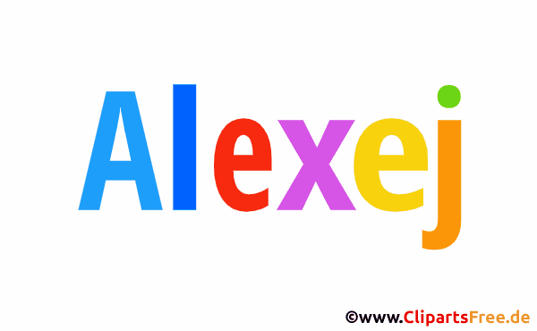 Alexej Bild mit Namen -  Bilder mit Baby Vornamen