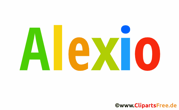 Alexio Vorname für Jungen - Babyvornamen als animierte Bilder