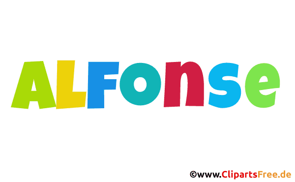 Alfonse Vorname für Jungen - Baby Vornamen als Bilder