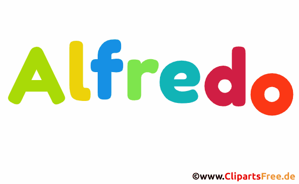 Alfredo Vorname für Jungen - Baby Vornamen als Bilder
