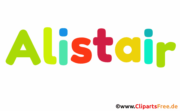 Alistair Bild mit Namen - Kindernamen Gif Bilder
