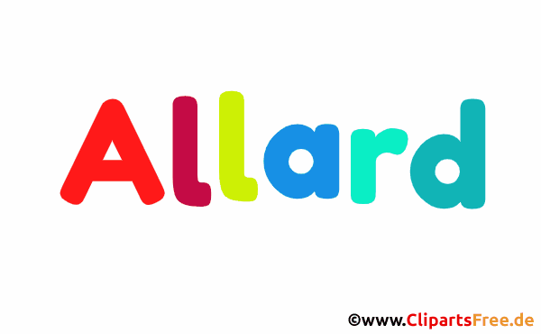 Allard persönliches Namensbild -  Bilder mit Vornamen