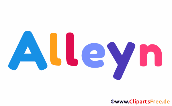 Alleyn Vorname für Jungen - Baby Vornamen als Bilder