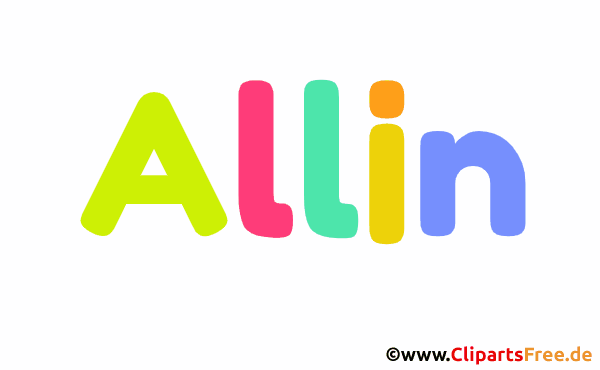 Allin Bild mit Namen - Animierte Bilder mit Vornamen