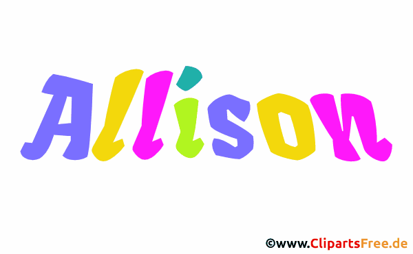 Allison Bild mit Namen - Kindernamen Gif Bilder