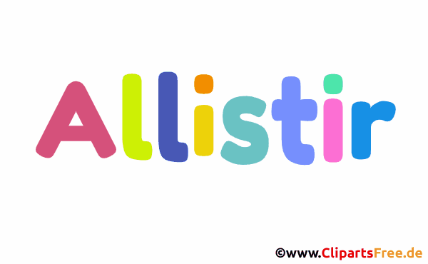 Allistir Vorname für Jungen - Baby Vornamen als Bilder