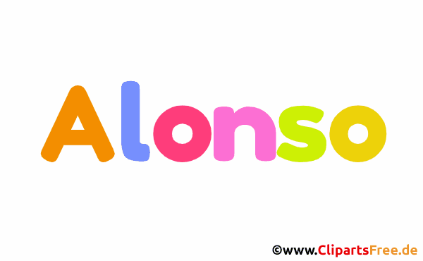 Alonso Bild mit Namen -  Bilder mit Baby Vornamen