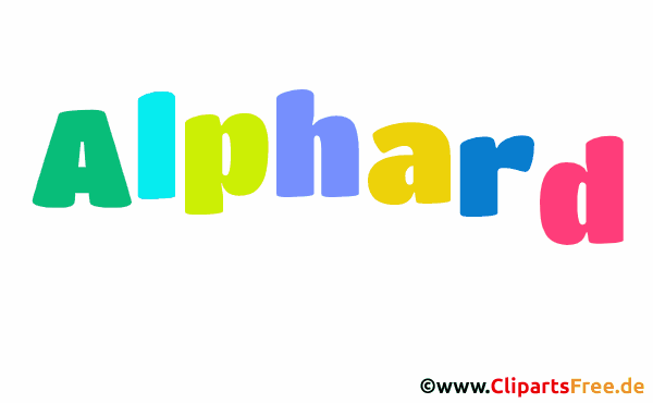 Alphard Bild mit Namen - Animierte Bilder mit Vornamen