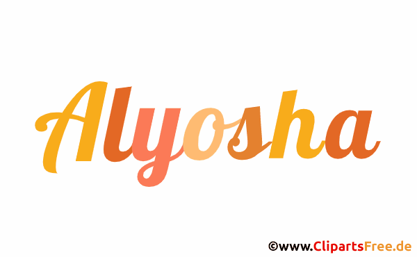 Alyosha Bild mit Namen -  Bilder mit Baby Vornamen