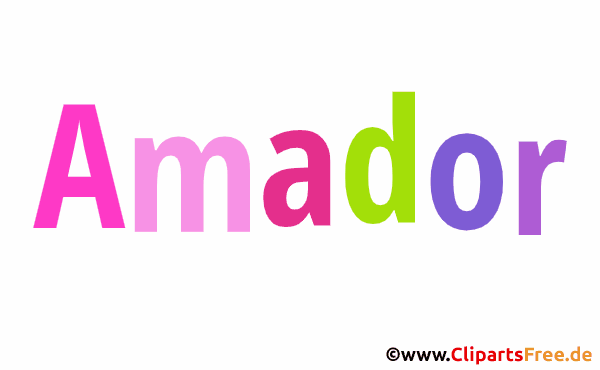 Amador Vorname für Jungen - Babyvornamen als animierte Bilder