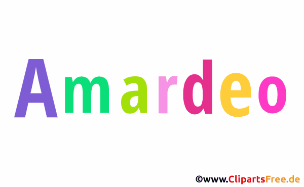 Amardeo Bild mit Namen - Kindernamen Gif Bilder