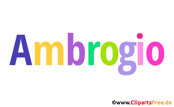 Ambrogio Bild mit Namen - Animierte Bilder mit Vornamen