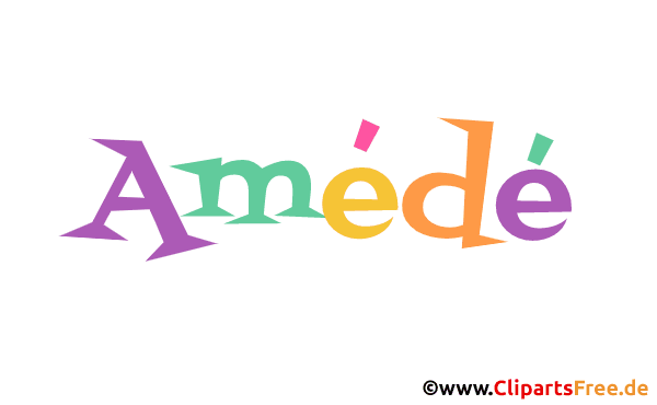 Amédé Bild mit Namen - Animierte Bilder mit Vornamen