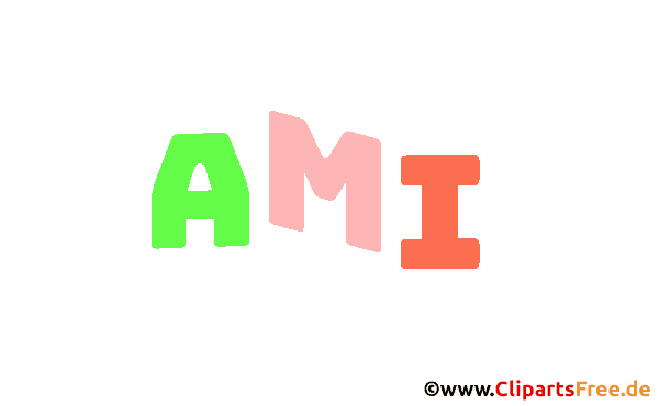 Amin Vorname für Jungen animiertes Deko Bild