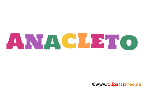 Anacleto Vorname für Jungen - Babyvornamen als animierte Bilder