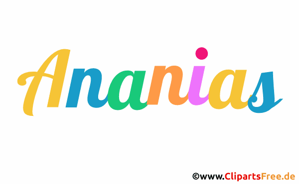 Ananias Bild mit Namen - Animierte Bilder mit Vornamen