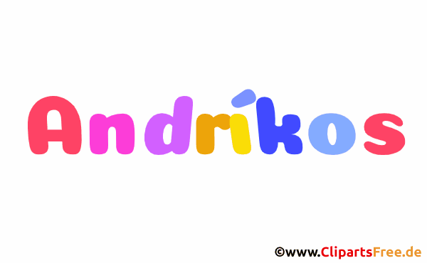 Andríkos Bild mit Namen - Animierte Bilder mit Vornamen