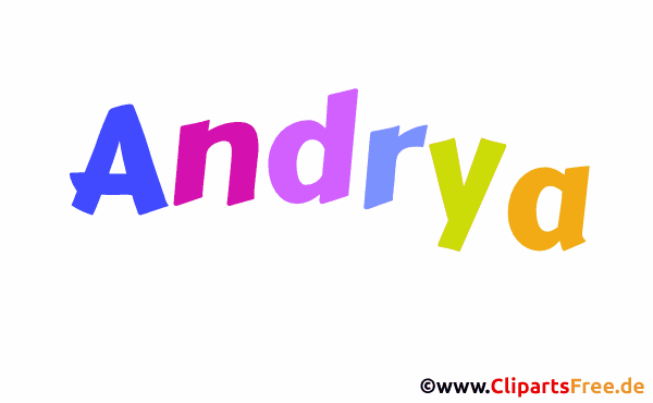 Andrya Bild mit Namen -  Bilder mit Baby Vornamen