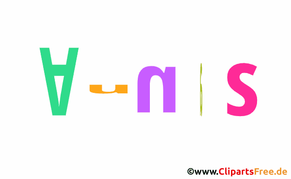 Annas Vorname für Jungen Illustration mit dekorativen Buchstaben