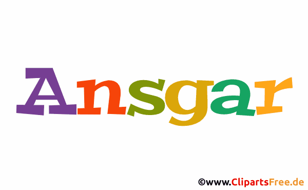 Ansgar Bild mit Namen - Animierte Bilder mit Vornamen