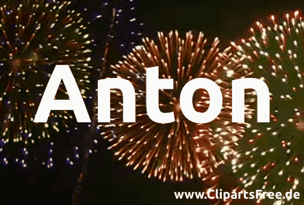 Anton Vorname, Deutsche Kurzform von Antonius, Bedeutung: "aus dem Geschlecht der Antonier stammend"