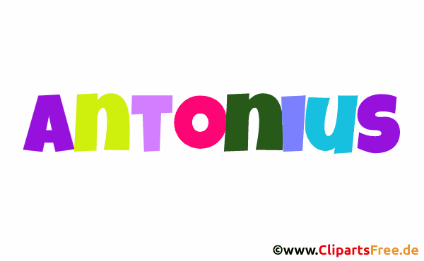 Antonius persönliches Namensbild -  Bilder mit Vornamen
