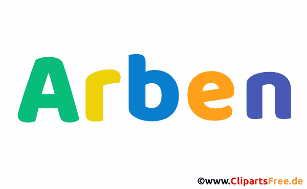 Arben Vorname Bild mit Deko Schrift - Vornamen für Jungs