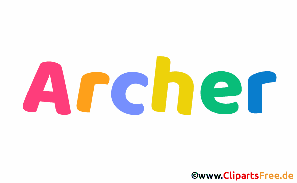 Archer Bild mit Namen - Animierte Bilder mit Vornamen
