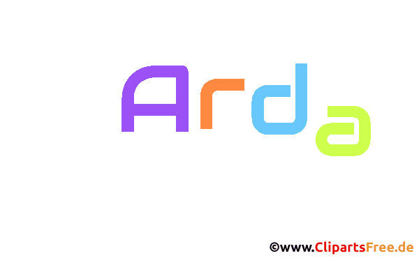 Arda Vorname für Jungen animiertes Deko Bild