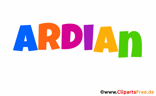 Ardian Bild mit Namen - Animierte Bilder mit Vornamen