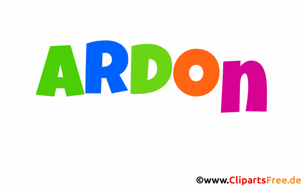 Ardon Vorname Bild mit Deko Schrift - Vornamen für Jungs