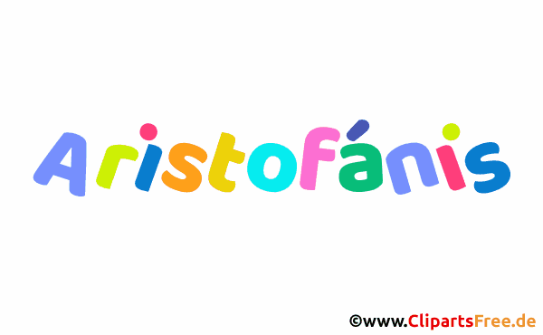 Aristofánis Vorname für Jungen Illustration mit dekorativen Buchstaben