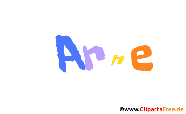 Arne Vorname für Jungen animiertes Deko Bild