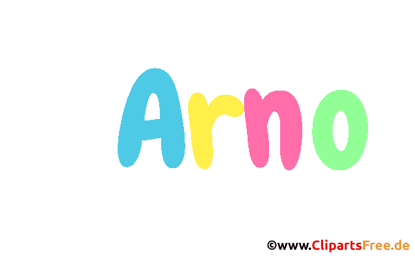 Arno Vorname für Jungen animiertes Deko Bild