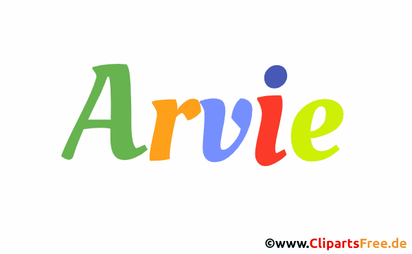 Arvie Bild mit Namen - Animierte Bilder mit Vornamen