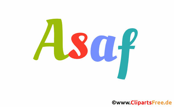 Asaf Bild mit Namen - Kindernamen Gif Bilder