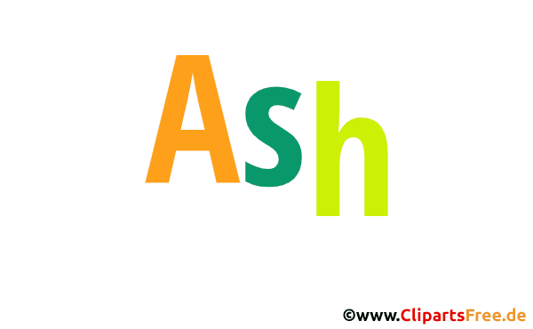 Ash Vorname Bild mit Deko Schrift - Vornamen für Jungs
