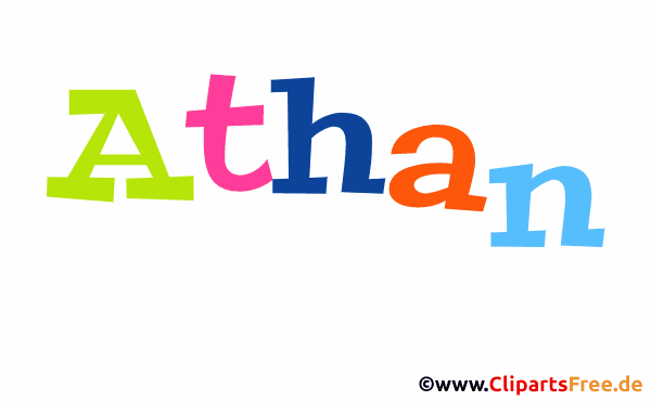 Athan Bild mit Namen -  Bilder mit Baby Vornamen