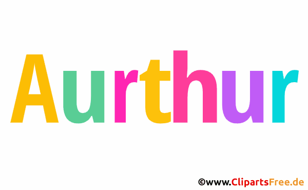 Aurthur Vorname für Jungen - Baby Vornamen als Bilder
