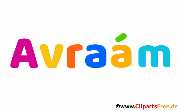 Avraám persönliches Namensbild -  Bilder mit Vornamen