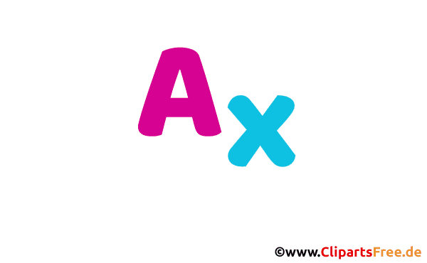 Ax Vorname Bild mit Deko Schrift - Vornamen für Jungs