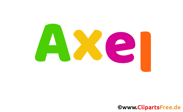 Axel Bild mit Namen - Animierte Bilder mit Vornamen