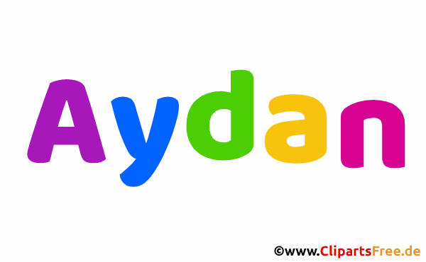 Aydan Vorname für Jungen - Bilder mit Babyvornamen