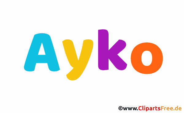 Ayko Junge Vorname Bild im Gif-Format animiert