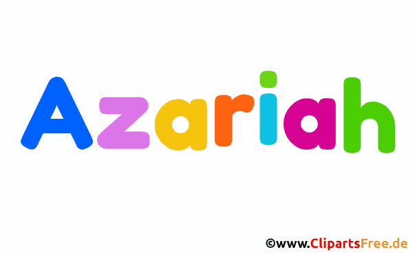Azariah Junge Vorname Bild im Gif-Format animiert