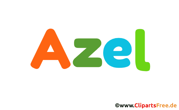 Azel Junge Vorname Bild, Illustration