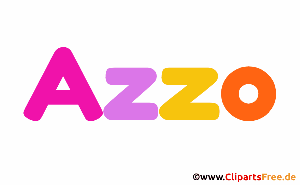 Azzo Vorname Bild mit Deko Schrift - Vornamen für Jungs